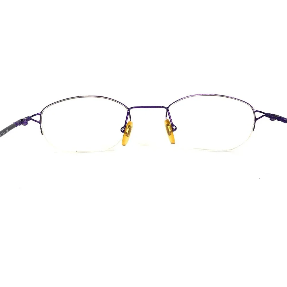 The Blue Diamond Eyeglasses Frames KELLY COL.OD64 Purple Round 48-21-135